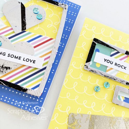Two Tone Foil Cards by Teri Anderson for Scrapbook Adhesives by 3L