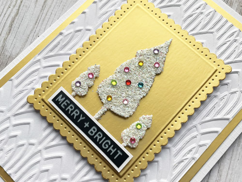 Sparkly Christmas Tree Card by Yvonne van de Grijp for Scrapbook Adhesives by 3L