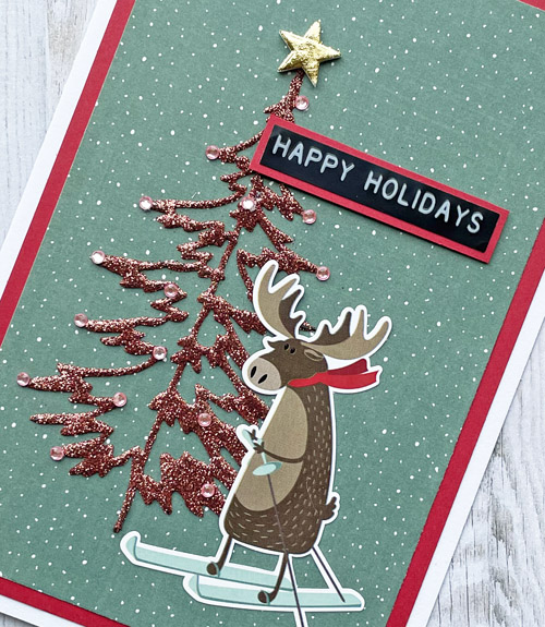 Happy Holidays Card by Yvonne van de Grijp for Scrapbook Adhesives by 3L 