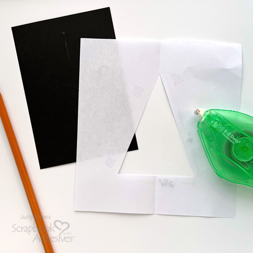 Foiled Christmas Tree Card Tutorial by Judy Hayes for Scrapbook Adhesives by 3L