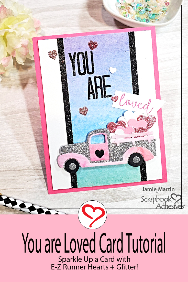 Truck Full of Hearts Card by Jamie Martin for Scrapbook Adhesives by 3L Pinterest