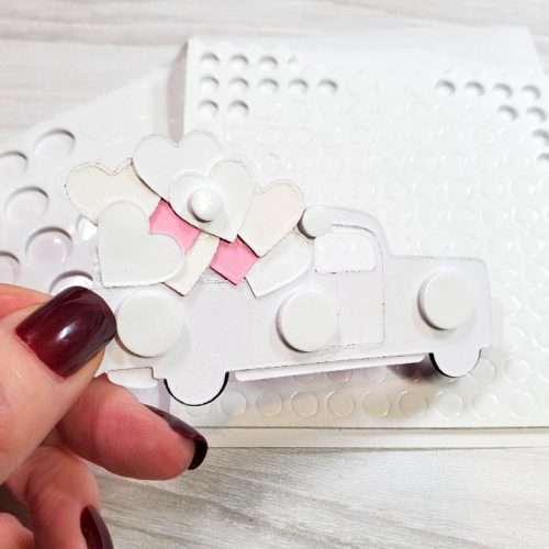 Truck Full of Hearts Card by Jamie Martin for Scrapbook Adhesives by 3L