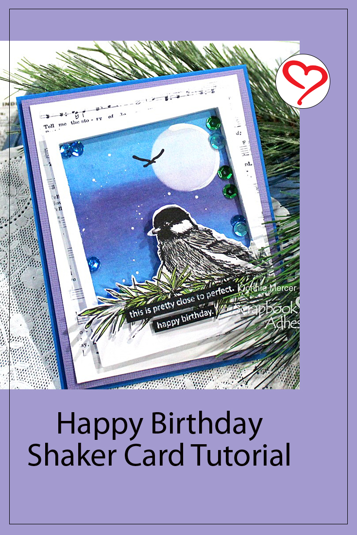 Happy Birthday Shaker Card by Connie Mercer for Scrapbook Adhesives by 3L Pinterest 