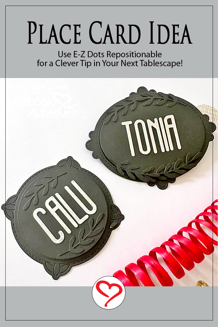 Reusable Place Cards Idea by Martha Lucia Gomez for Scrapbook Adhesives by 3L Pinterest 