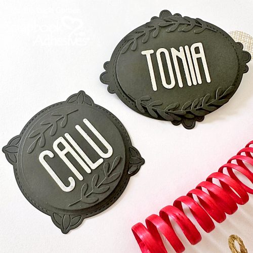 Reusable Place Cards Idea by Martha Lucia Gomez for Scrapbook Adhesives by 3L