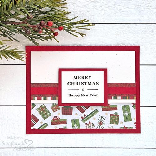 Christmas Holiday Gift Card Holder by Judy Hayes for Scrapbook Adhesives by 3L 