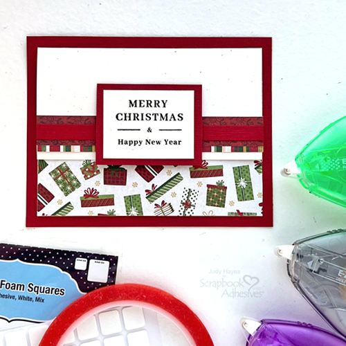 Christmas Holiday Gift Card Holder by Judy Hayes for Scrapbook Adhesives by 3L 