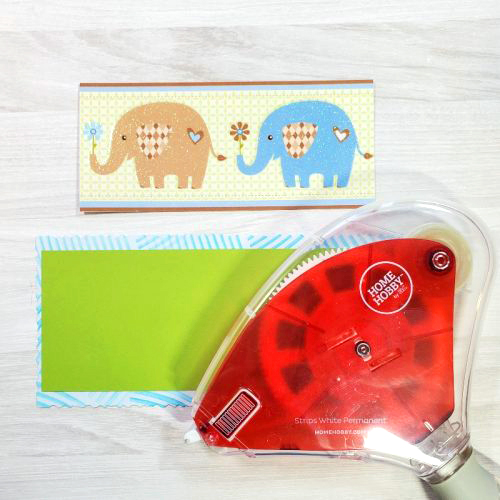 Sweet Slimline Baby Card by Jamie Martin for Scrapbook Adhesives by 3L