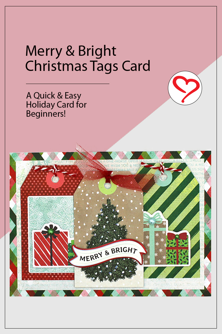 Christmas Tags Card by Tracy McLennon for Scrapbook Adheisves by 3L Pinterest