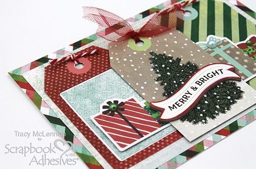 Christmas Tags Card by Tracy McLennon for Scrapbook Adheisves by 3L  