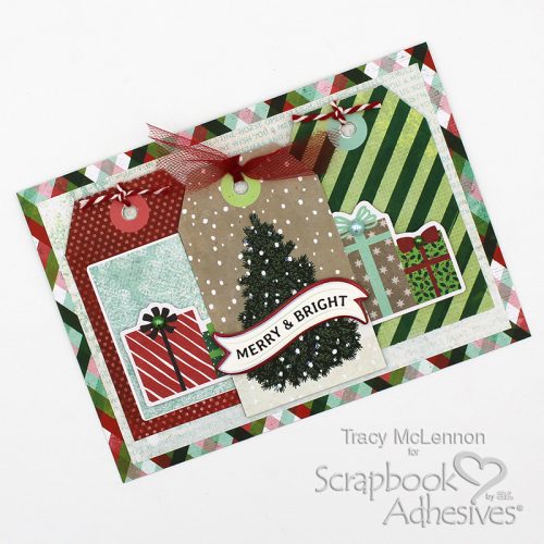 Christmas Tags Card by Tracy McLennon for Scrapbook Adheisves by 3L  