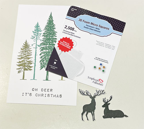Oh Deer Christmas Card by Yvonne van de Grijp for Scrapbook Adhesives by 3L
