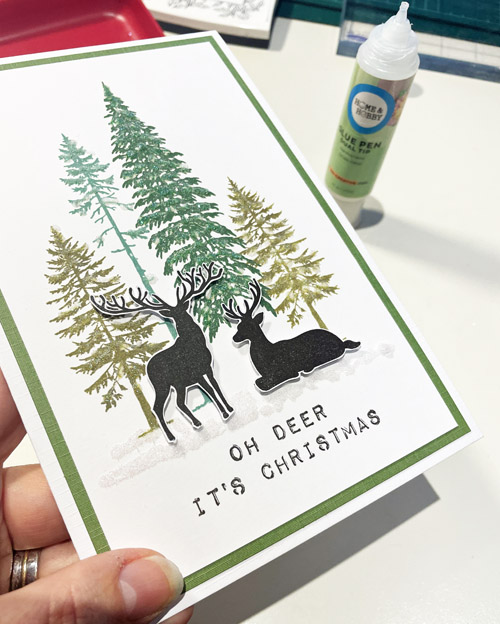 Oh Deer Christmas Card by Yvonne van de Grijp for Scrapbook Adhesives by 3L