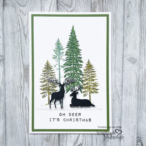 Oh Deer Christmas Card by Yvonne van de Grijp for Scrapbook Adhesives by 3L