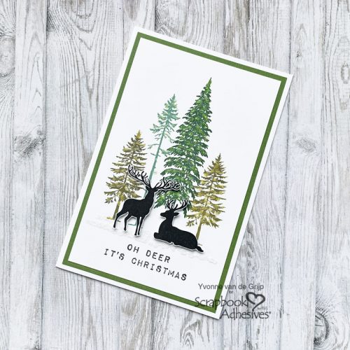 Oh Deer Christmas Card by Yvonne van de Grijp for Scrapbook Adhesives by 3L