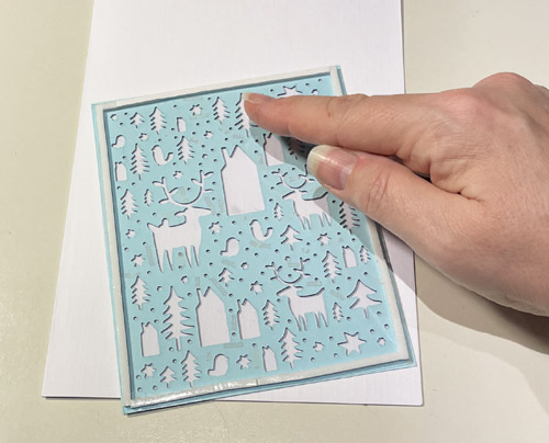 Winter Birthday Card by Yvonne van de Grijp for Scrapbook Adhesives by 3L