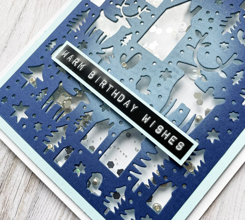Winter Birthday Card by Yvonne van de Grijp for Scrapbook Adhesives by 3L