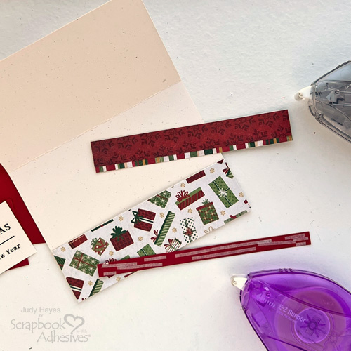 Christmas Holiday Gift Card Holder by Judy Hayes for Scrapbook Adhesives by 3L 