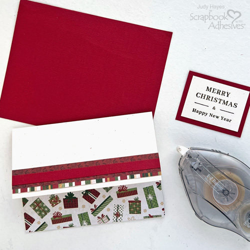 Christmas Holiday Gift Card Holder by Judy Hayes for Scrapbook Adhesives by 3L 