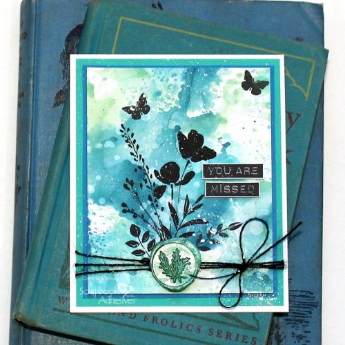 You Are Missed Card by Connie Mercer for Scrapbook Adhesives by 3L 