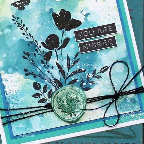 You Are Missed Card by Connie Mercer for Scrapbook Adhesives by 3L 