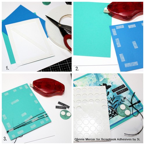 You Are Missed Card by Connie Mercer for Scrapbook Adhesives by 3L