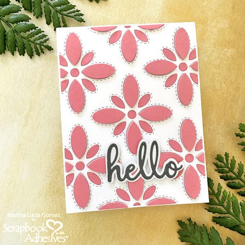 Hello Card Two Ways by Martha Lucia Gomez for Scrapbook Adhesives by 3L 

