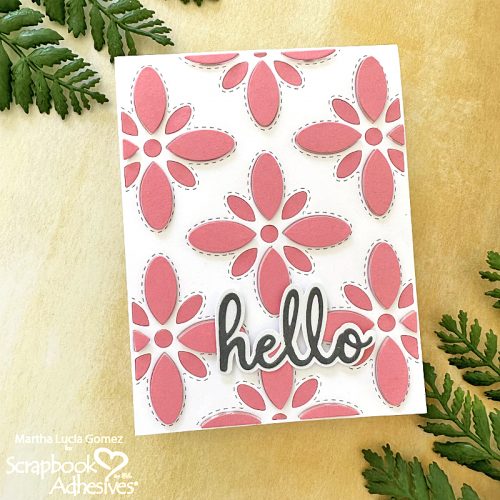 Hello Card Two Ways by Martha Lucia Gomez for Scrapbook Adhesives by 3L