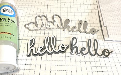 Hello Card Two Ways by Martha Lucia Gomez for Scrapbook Adhesives by 3L
