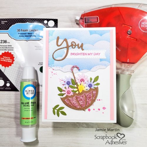 You Brighten My Day Card by Jamie Martin for Scrapbook Adhesives by 3L