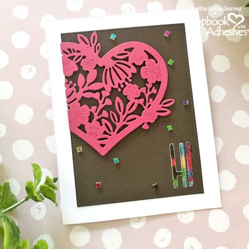 Heartful Friendship Card by Martha Lucia for Scrapbook Adhesives by 3L 