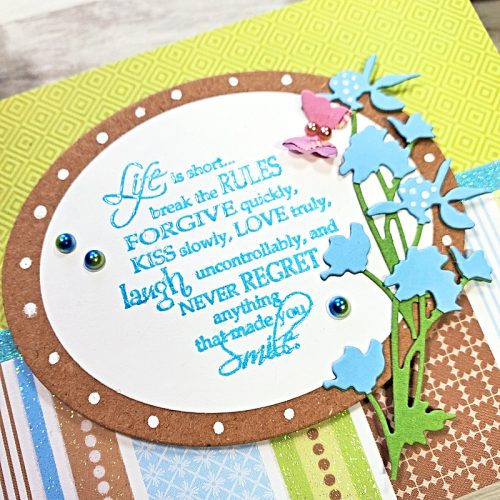 Inspirational Floral Card by Jamie Martin for Scrapbook Adhesives by 3L 