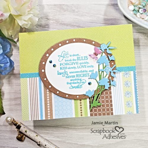 Inspirational Floral Card by Jamie Martin for Scrapbook Adhesives by 3L 