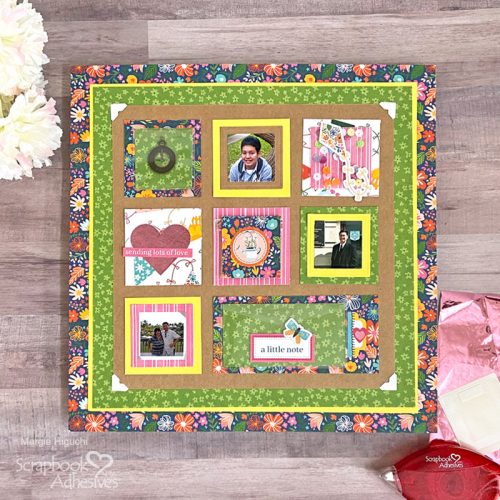 Sending Love Grid Layout by Margie Higuchi for Scrapbook Adhesives by 3L 