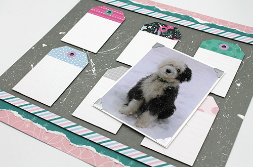 Dimensional Winter Layout by Tracy McLennon for Scrapbook Adhesives by 3L