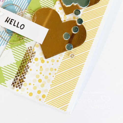 Hello Hearts Butterfly Card by Teri Anderson for Scrapbook Adhesives by 3L