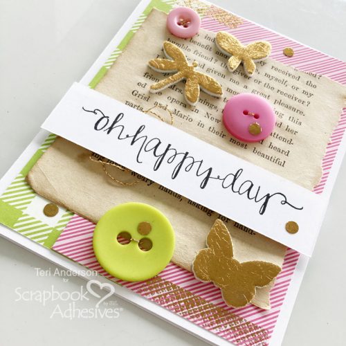 Happy Spring Cards by Teri Anderson for Scrapbook Adhesives by 3L