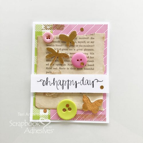 Happy Spring Cards by Teri Anderson for Scrapbook Adhesives by 3L