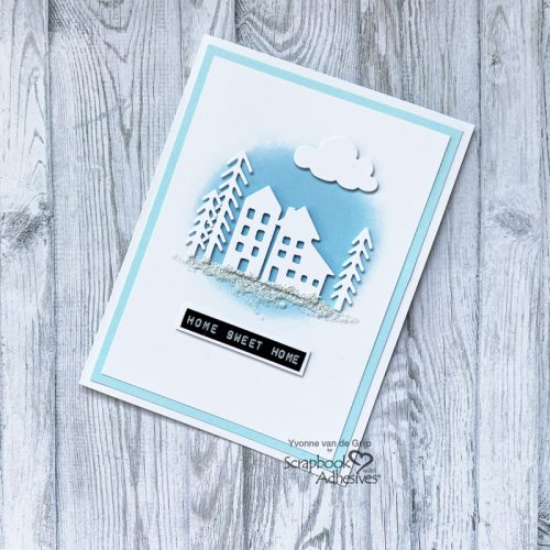 Home Sweet Home Card by Yvonne van de Grijp for Scrapbook Adhesives by 3L 