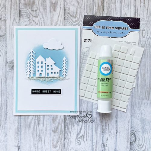 Home Sweet Home Card by Yvonne van de Grijp for Scrapbook Adhesives by 3L 