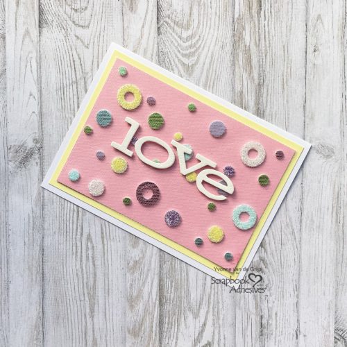 Pastel Love Card by Yvonne van de Grijp for Scrapbook Adhesives by 3L 