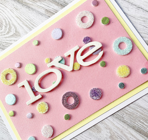 Pastel Love Card by Yvonne van de Grijp for Scrapbook Adhesives by 3L 