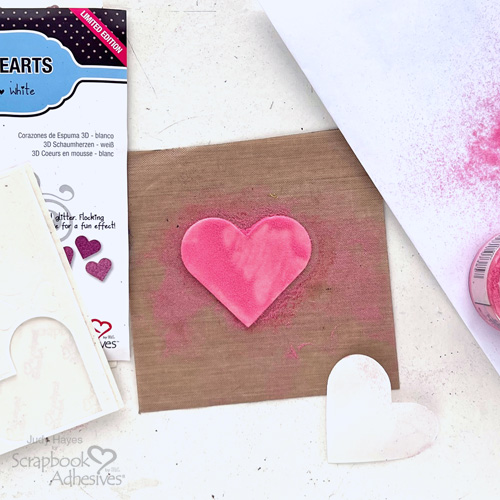 Love Tag with Glue Resist Background by Judy Hayes for Scrapbook Adhesives by 3L