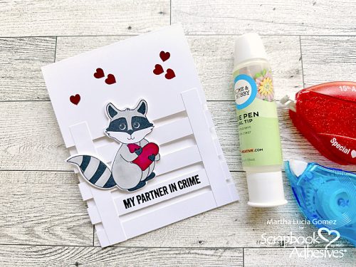 CAS Partner in Crime Card by Martha Lucia Gomez for Scrapbook Adhesives by 3L