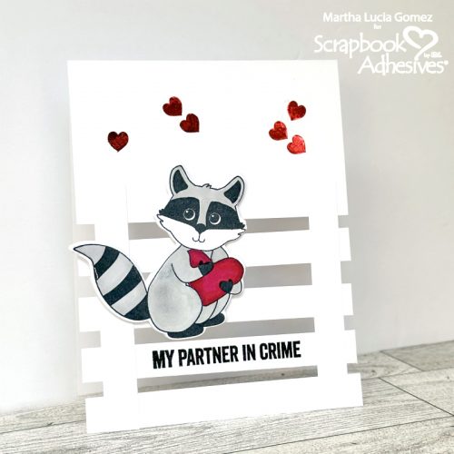 CAS Partner in Crime Card by Martha Lucia Gomez for Scrapbook Adhesives by 3L