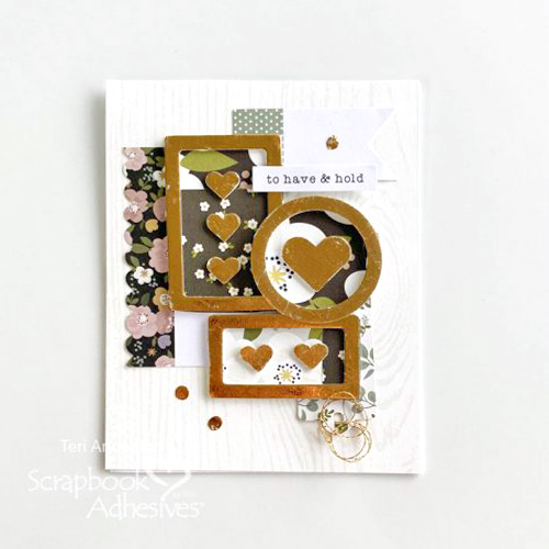 Pretty Framed Wedding Cards by Teri Anderson for Scrapbook Adhesives by 3L