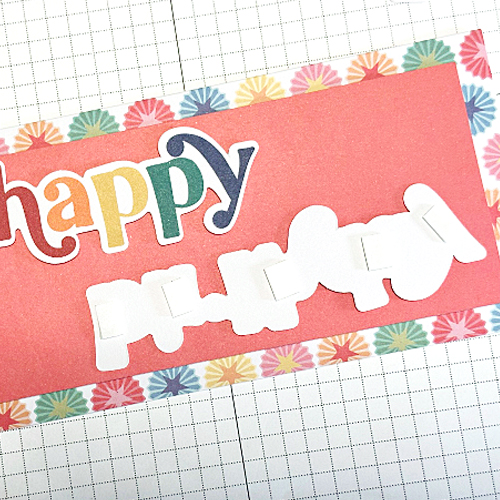 Slimline Happy Birthday Card by Martha Lucia Gomez for Scrapbook Adhesives by 3L 