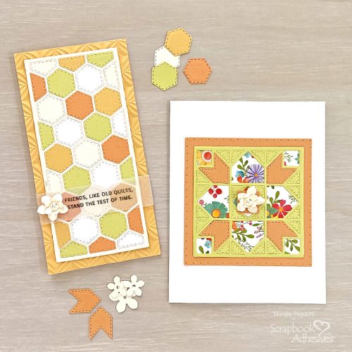 Quilt Card Creations by Margie Higuchi for Scrapbook Adhesives by 3L 