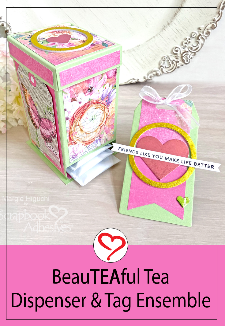 BeauTEAful Tea Dispenser Ensemble by Margie Higuchi for Scrapbook Adhesives by 3L Pinterest 