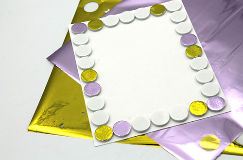 Easy Foiled Circles Background Card by Tracy McLennon for Scrapbook Adhesives by 3L 